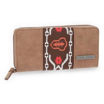 Pepe Jeans Liza - Monedero, 18 cm, 0.36 Litros, Marrón