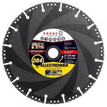 Dronco DB4-300 Discos de Diamante, Db4, Todo Uso, Antes Db, 300 Mm Diámetro, 3 Mm Espesor, Diámetro Eje 20 Mm