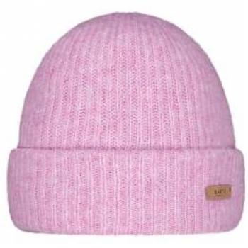 Barts Womens Witzia Beanie Hat - Dusty Pink - Stretchy Ribbed Knit - ONE size