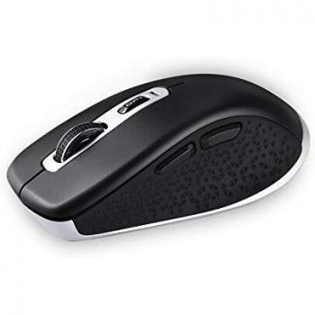 cimetech Ratón inalámbrico Bluetooth, 2.4GHz Ratón inalámbrico óptico Delgado silencioso de Modo Dual con 2400 dpi Compatible para PC, computadora portátil, Mac, Android, Windows