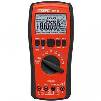 Multímetro digital Benning MM 12 TRMS, 40000 cuentas, función de Logging, Bluetooth, interfaz
