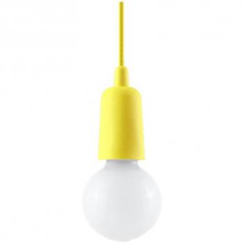 Lámpara de Techo Diego 1 Amarillo E27 Colgante PVC