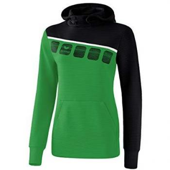 Erima 5-C Women's Hoodie Emerald/Black/White