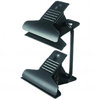 Manfrotto 375 - Pinza Doble Multi-Clip, Negro