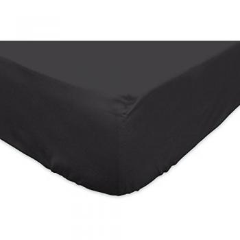 Soleil d'ocre Sábana Bajera Jersey de algodón 90x190 cm Gris Oscuro