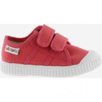 Zapatillas de lona de niños con doble cierre adherente y puntera de goma