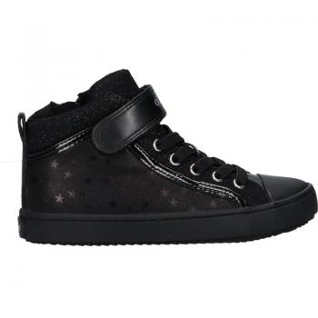 Deportivas GEOX J744GI 0DHAJ J KALISPERA C9997 BLACK - Sneakers negras, el zapato que respira, bamba super ligera y cómoda, para mujer y niña