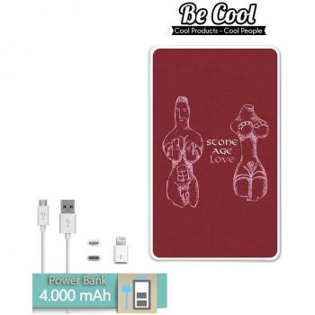 Becool® - Batería Externa Power Bank 4000 mah + Gratis 1 cable USB-MicroUsb