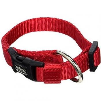 Collar para perro Nobby Clásico de Nylon Rojo 10 mm x 13-20 cm
