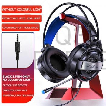 Auriculares Gaming Inalámbricos y Con Cable con Micrófono, Sonido Envolvente Estéreo y Luz USB para PC
