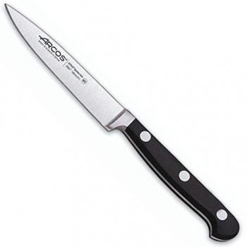 Arcos Serie Clasica, Cuchillo Mondador, Hoja de Acero Inoxidable Forjado Nitrum 100 mm, Mango de Polioximetileno, POM Color Negro