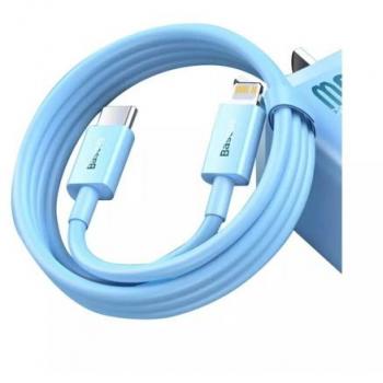 Cable Baseus USB-C a Lightning 20W PD 1m Serie Superior - Azul