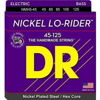 DR Strings Neon Hi-Def 5-String Bass Guitar Strings - .045 Gauge