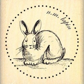 Florilèges Diseño FD 114042 Tampon Scrapbooking Petit Lapin Beige 5 x 5 x 2,5 cm