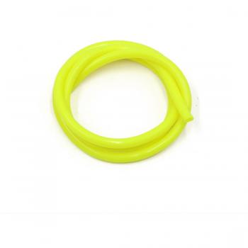 sourcingmap® 4,5mm Diámetro de goma amarillo de la manguera aceite Accesorio de Motocicleta de combustible Gasolina Tubo de 102cm de largo