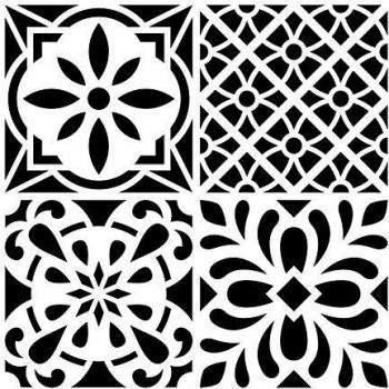 Stencil azulejos 30x30cm Artemio