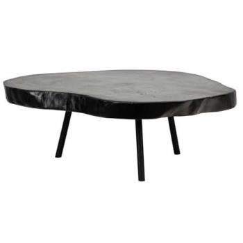 Mesa Centro Elegante de Madera Nogal Negro 90x77x40 cm - Alta Calidad