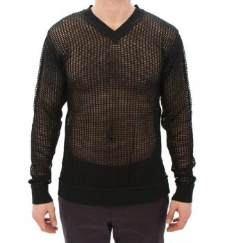 Dolce & Gabbana Dark Green Runway Netz Pullover Netted Sweater - IT46 | S