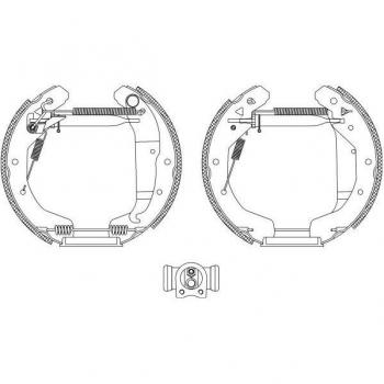 Kit de zapatas de freno TEXTAR 84049001, frenos de tambor