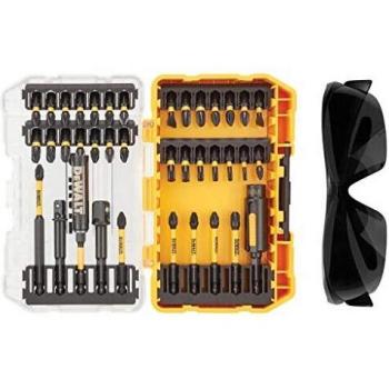 Juego de puntas FlexTorq DeWALT de 38 piezas con gafas de seguridad DT70740T