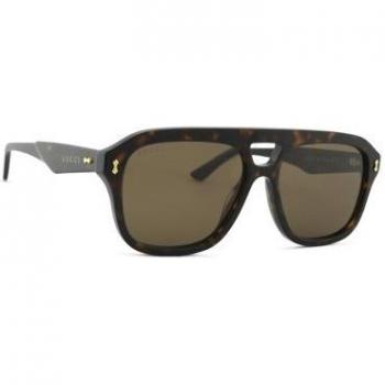 Gucci GG1263S 006 57 Stylish Sunglasses, Brown, Male, Size: 57 MM