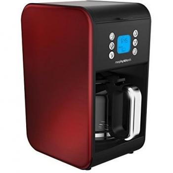 Morphy Richards Accents Independiente Cafetera combinada 1,8 L De café molido 900 W Rojo Totalmente automática