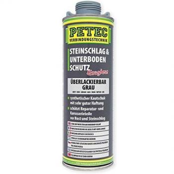 Protección Anticorrosiva para Bajos de Vehículos PETEC 73310 - Base de Caucho, Gris, 1000ml