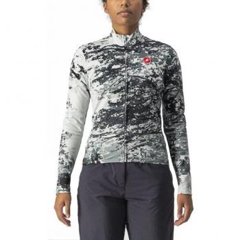 Maillot Castelli Unlimited Thermal Manga Larga Verde Gris Mujer Talla S