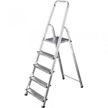 Escalera de Aluminio OREWORK 4 Peldaños 1,60 m - Ligera y Resistente