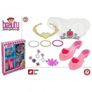 Color Baby- Set Joyas y Zapatos Princesas, Multicolor