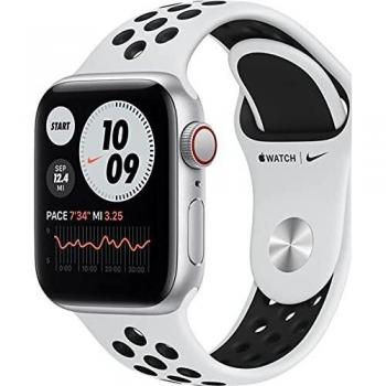 Apple Watch Se 40Mm GPS Cellular Nike Caja Aluminio con Correa Platino Y Negra Sport Band - Myyw2Ty/