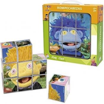 Lunnis De Leyenda- Rompecabezas 9 Cubos, Multicolor