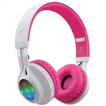 Auriculares Riwbox WT 7S inalámbricos con Bluetooth, luz LED, Plegables, con micrófono y Control de Volumen para PC, iPhone, TV, iPad