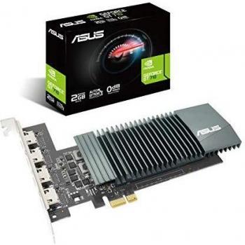ASUS GT710-4H-SL-2GD5 GeForce GT 710 2 GB GDRR5 with 4 x HDMI Ports And Single Slot for Silent Multi-Monitor Productivity