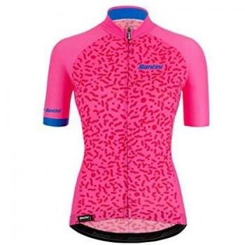 Santini Womens Tono Chromosone Jersey Camiseta de Trineo, Mujer, Rosa, Medium