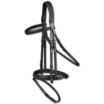 Cabezada Waldhausen X-Line Supersoft, Combinada, Negra, para Caballos Cob