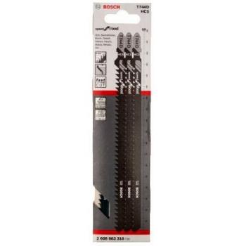 Bosch Professional 3 x Jigsaw blade T 744 D Speed for Wood