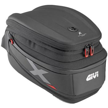 Givi XL06 Bolsa de depósito para motocicleta, tipo: bolsa de tanque, características: capacidad de 15 litros, material impermeable, sistema de fijación magnético y/o con correas, compartimento superior transparente para mapas o dispositivos móviles