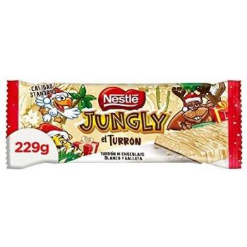NESTLÉ JUNGLY Turrón NESTLE Turron Blanco 229 gramos