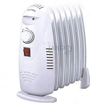 Radiador de Aceite 700W 7 Elementos Bajo Consumo con Termostato y Apagado de Seguridad
