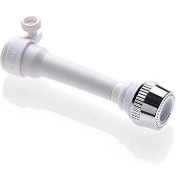 Rompigetto Universal ID-665BL para Ducha y Espuma, Blanco/Cromo con Adaptador