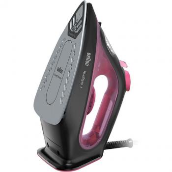 Braun TexStyle 1 SI1070 Plancha de Vapor con Suela SuperCeramic, 2000W, Golpe de Vapor 130 g/min, Depósito de Agua de 220 ml, Color Morado