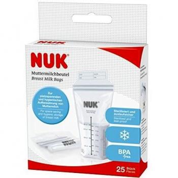 NUK Breast Milk Storage Bags, 180ml Capacity, 25 Count