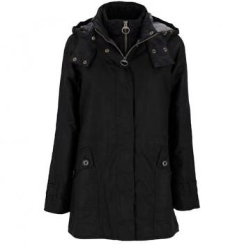 Barbour Women's Cannich Wax Jacket - Black - Size 10