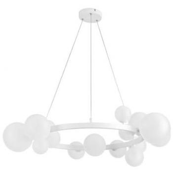 Lámpara de Techo Colgante Lozolla Blanca 15xG9 Ø73cm