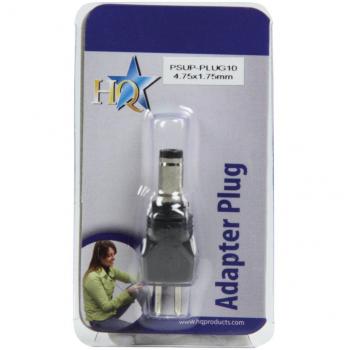HQ PSUP-PLUG10 4.75x1.75mm Corriente alterna Negro adaptador de cable - Adaptador para cable