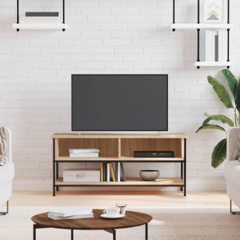 Mueble de TV madera contrachapada 100x35x45 cm, Mueble de Salon, Mueble TV, Mueble TV salon, Mesa de TV, Mueble tele Jinlefu - Marrón roble Sonoma
