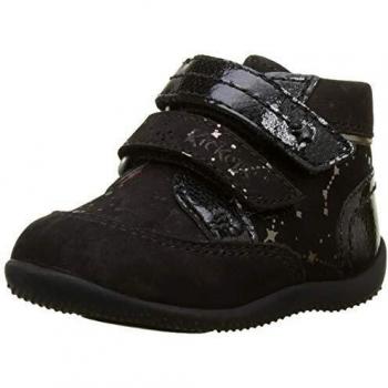 Kickers Biliana, Botas Niñas, Negro