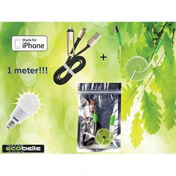 ECOBELLE® set 2 Cables: Micro USB LED lighting cable