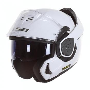 LS2 Casco Modular FF906 Advant Blanco Adulto - Casco de moto modular, color blanco, modelo FF906, diseñado para adultos
